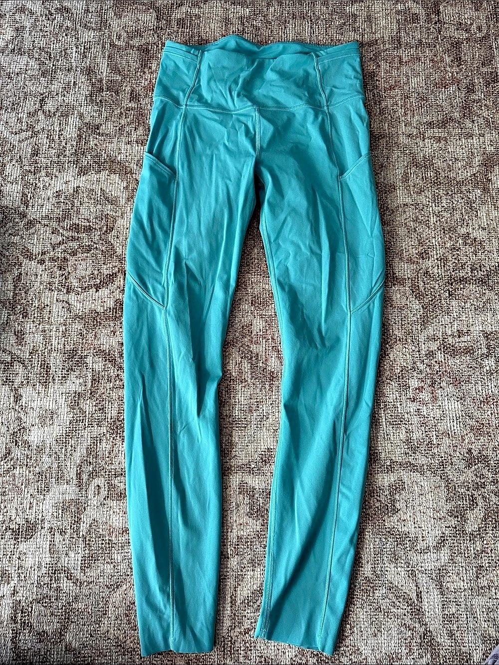lululemon Fast and Free High-Rise Tight 25" Dusty Blue Leggings 6